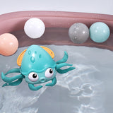 Octopus clockwork bath toy